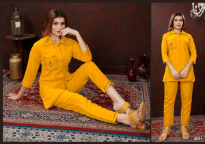 Moksh Karigiri D No 834 Maaza Cotton Handworked Co-Ord Set