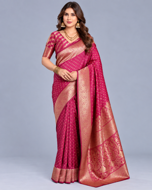 Amrah Wholesale Schc Swara M Lichi Banarasi Silk Saree