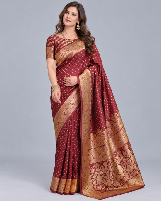 Amrah Wholesale Schc Swara M Lichi Banarasi Silk Saree
