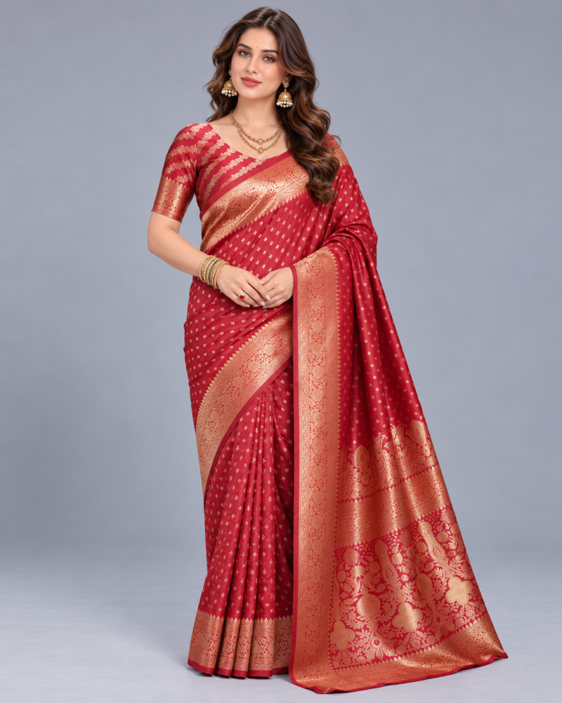 Amrah Wholesale Schc Swara M Lichi Banarasi Silk Saree