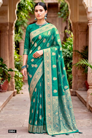 Saroj Parampara Saroski Vol 1 Heavy Satin Tissue Silk Saree Collection