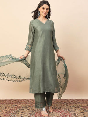 Amrah Wholesale Navya Kurti 324 Silk Blend Kurti Set