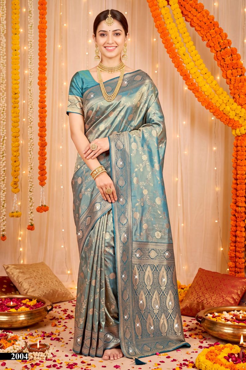 saroj sarees Saroj Nivedita Tissue Saroski Vol 2 Tissue Saree