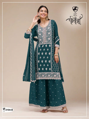2104 A To D Master Colors Faux Georgette Dress Material