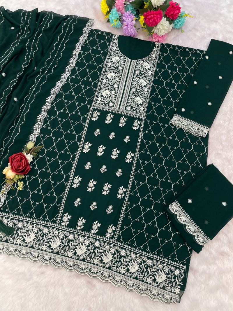 2104 A To D Master Colors Faux Georgette Dress Material