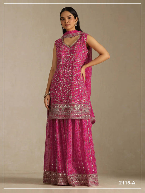2115 Master Colors A To D Faux Georgette Dress Material