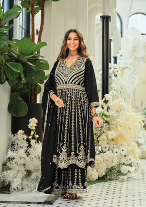 Barbie Hit Black And White Salwar Suit Set Wholesale Catalogue - Amrah Wholesale