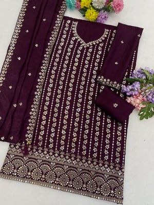 Amrah Wholesale 3115 Master Colors A To D Chinon Embroidered Pakistani Suit