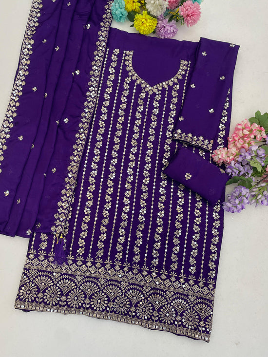 Amrah Wholesale 3115 Master Colors A To D Chinon Embroidered Pakistani Suit