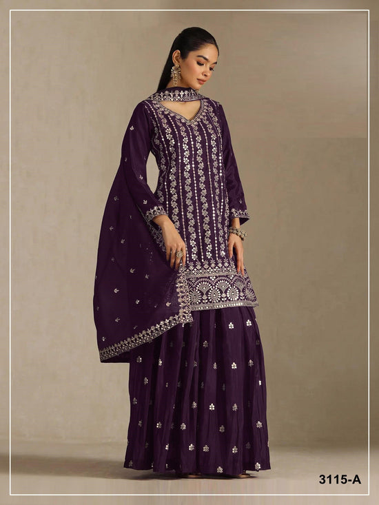 Amrah Wholesale 3115 Master Colors A To D Chinon Embroidered Pakistani Suit
