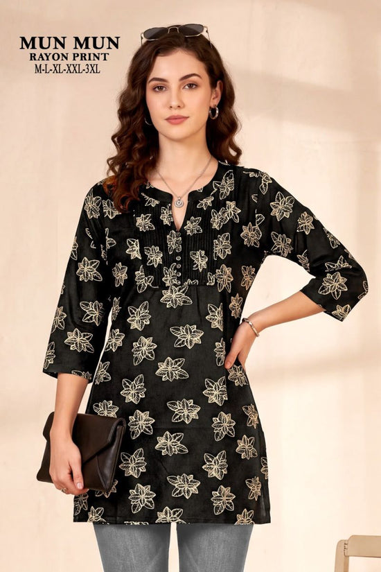 Mun Mun Vol 1 Mumbai Rayon Printed Short Kurti