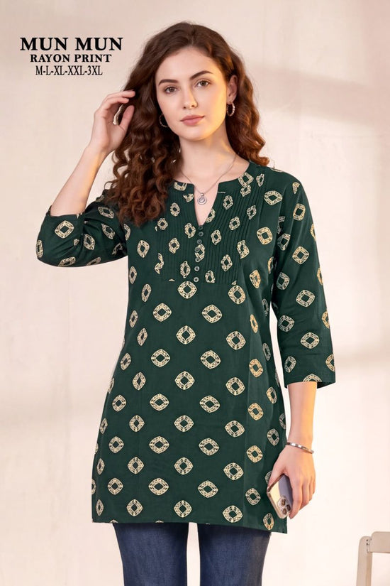 Mun Mun Vol 1 Mumbai Rayon Printed Short Kurti