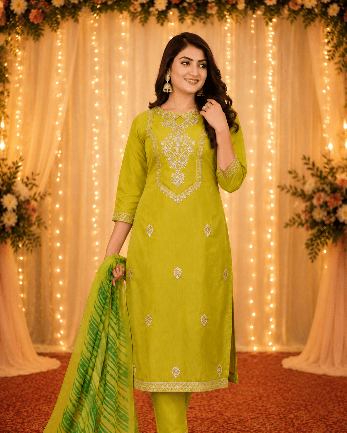 9Star Fanta Hit Vol 1 Cotton Blend Kurti Pant Dupatta Set - Amrah Wholesale