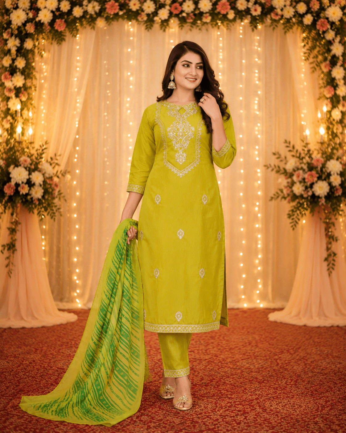 9Star Fanta Hit Vol 1 Cotton Blend Kurti Pant Dupatta Set - Amrah Wholesale