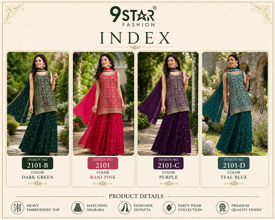 9Star Noori Blooming Georgette Pakistani Suit - Amrah Wholesale