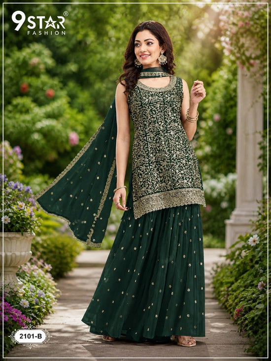 9Star Noori Blooming Georgette Pakistani Suit - Amrah Wholesale