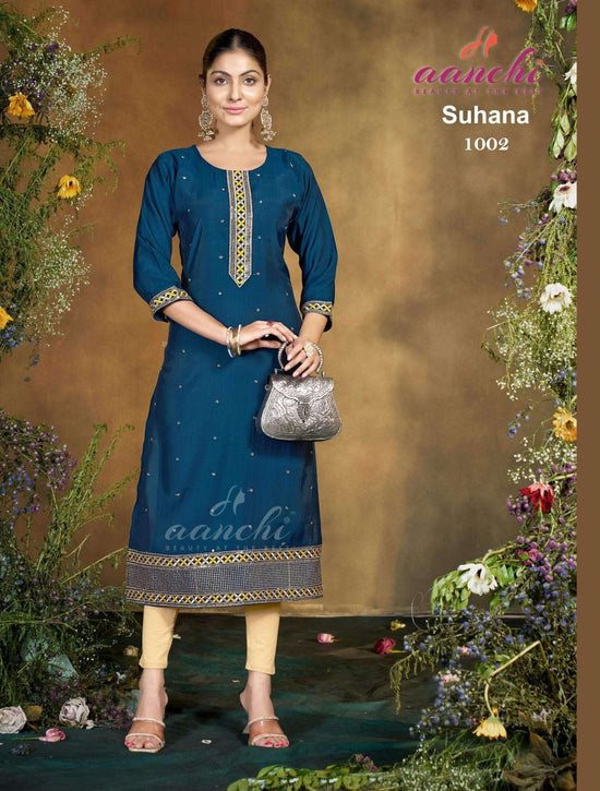 AANCHI SUHANA Roman Silk Embroidered Dresses