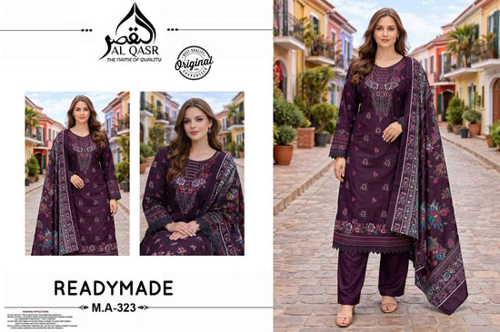 Al - Qasr MA - 323 Pakistani Suit Set Wholesale Catalogue - Amrah Wholesale
