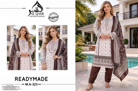 Al - Qasr MA - 323 Pakistani Suit Set Wholesale Catalogue - Amrah Wholesale