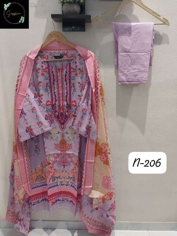 Sapphire Agha Noorain-206 (6 Pcs)