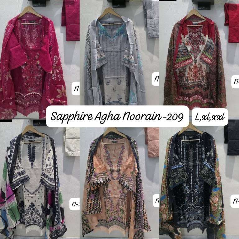 Sapphire Agha Noorain-209 (6 Pcs)