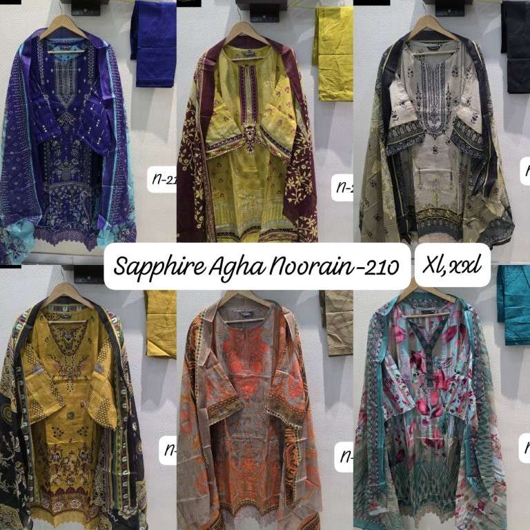 Sapphire Agha Noorain-210 (6 Pcs)