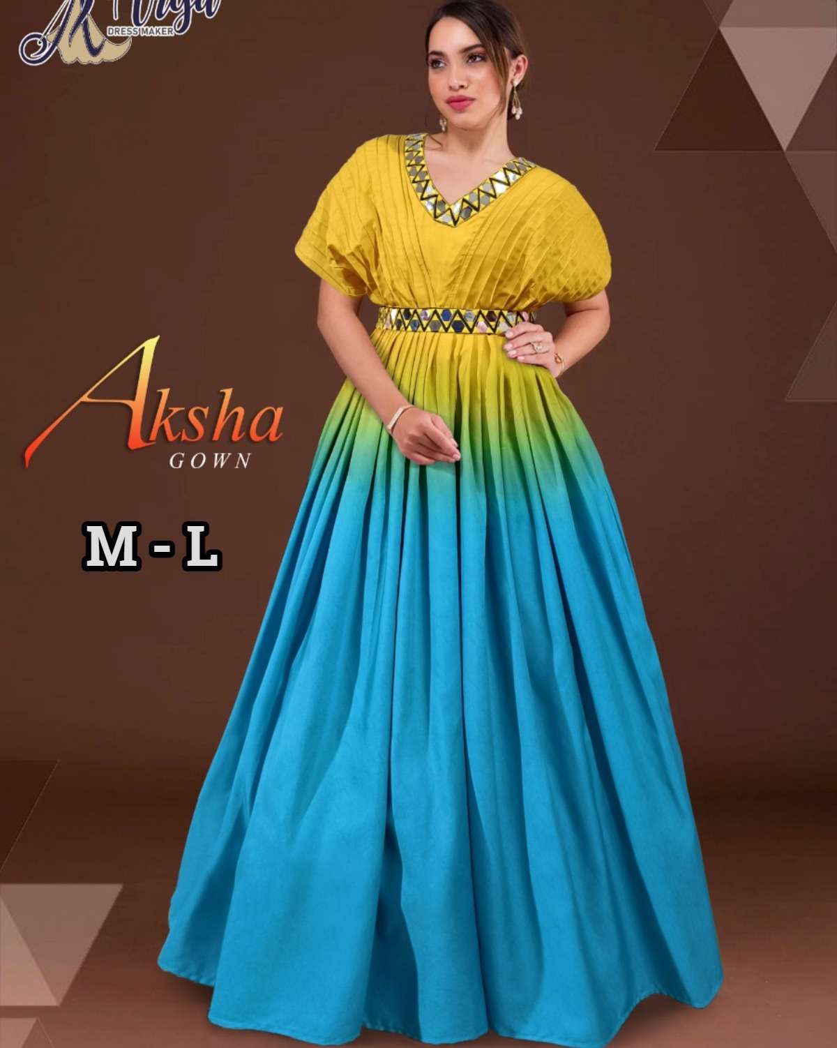 Arya Dress Maker Aksha Gown (5 Pcs)