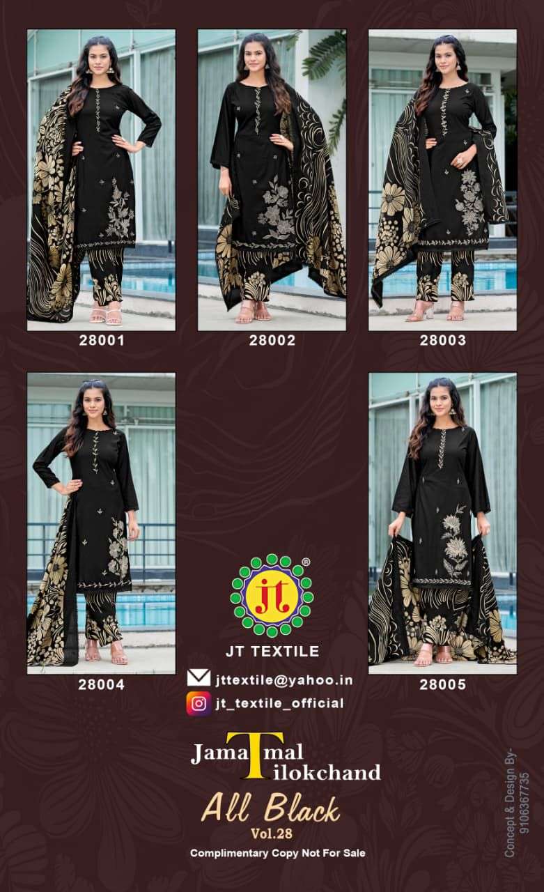 Jt Textile All Black Vol-28