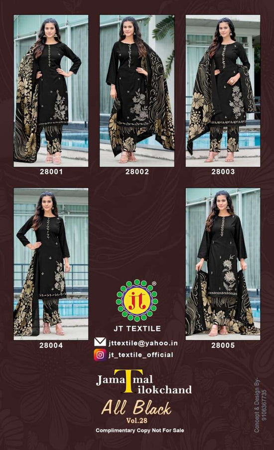 Jt Textile All Black Vol-28