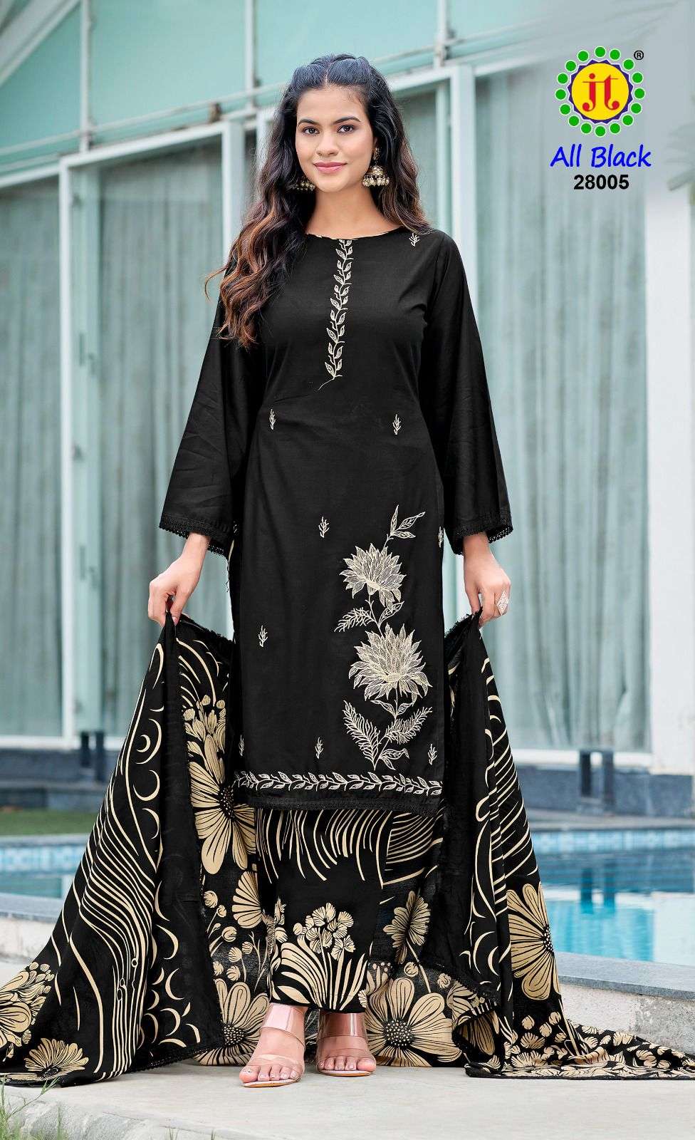 Jt Textile All Black Vol-28
