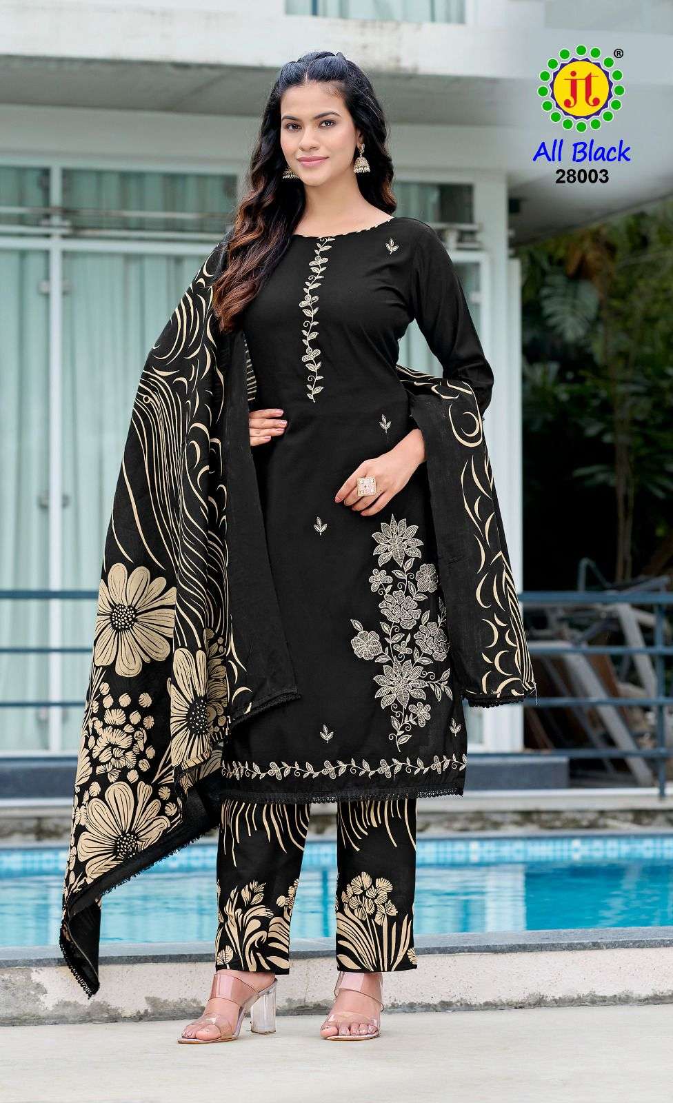 Jt Textile All Black Vol-28