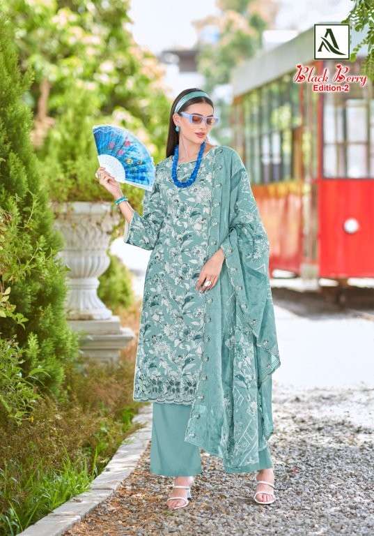 Alok Suit Black Berry Vol-02 (6 Pcs)