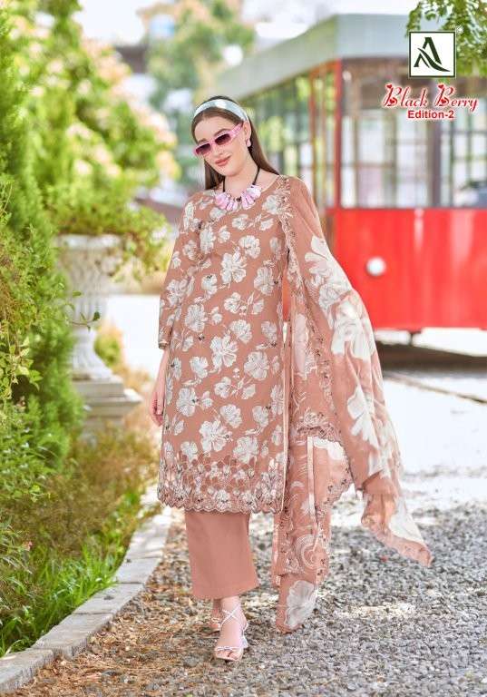 Alok Suit Black Berry Vol-02 (6 Pcs)