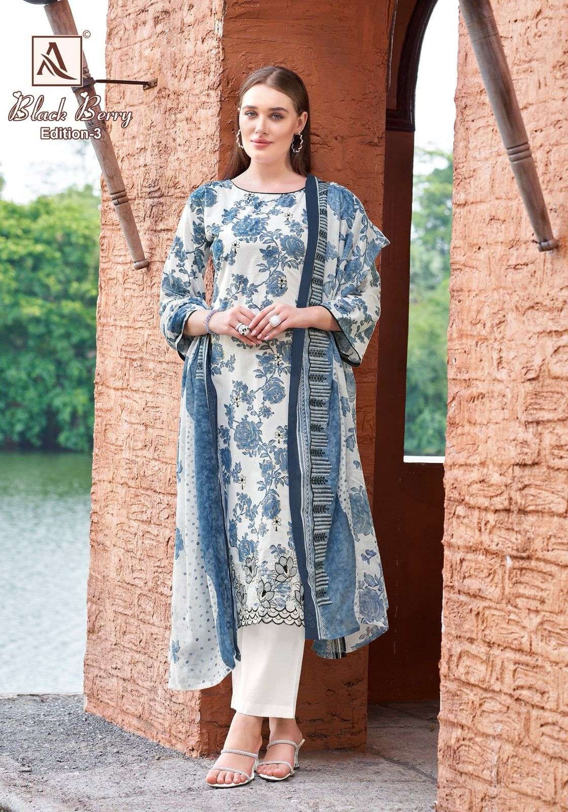 Alok Suit Black Berry Vol-03