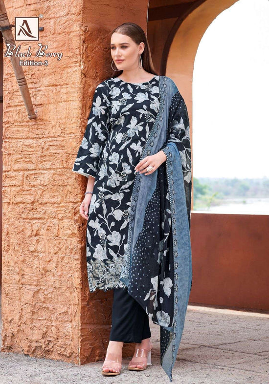 Alok Suit Black Berry Vol-03
