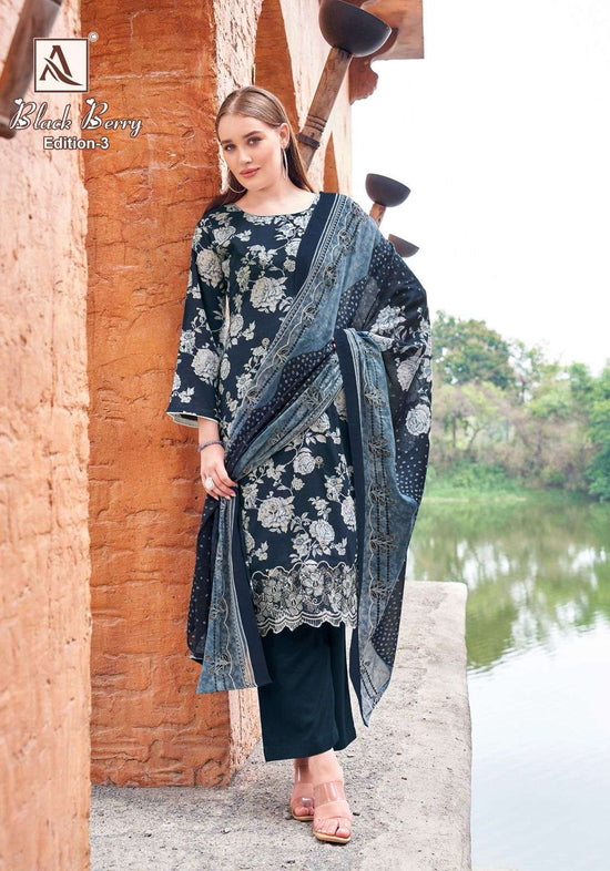 Alok Suit Black Berry Vol-03