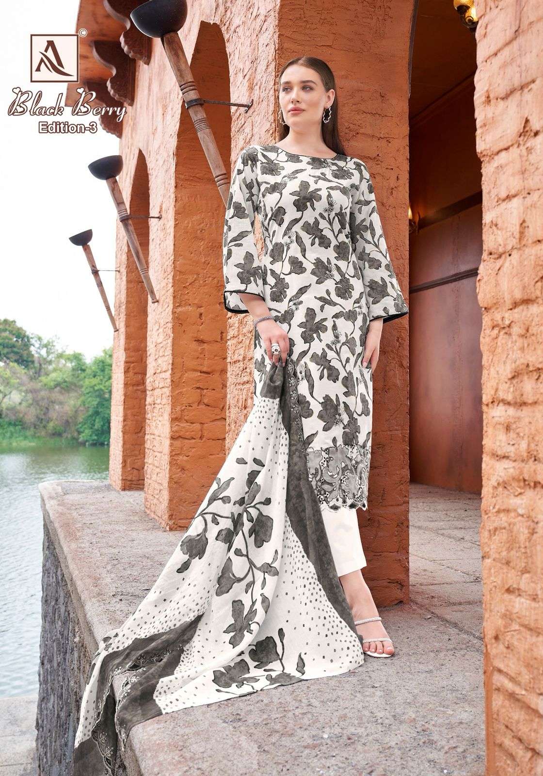 Alok Suit Black Berry Vol-03