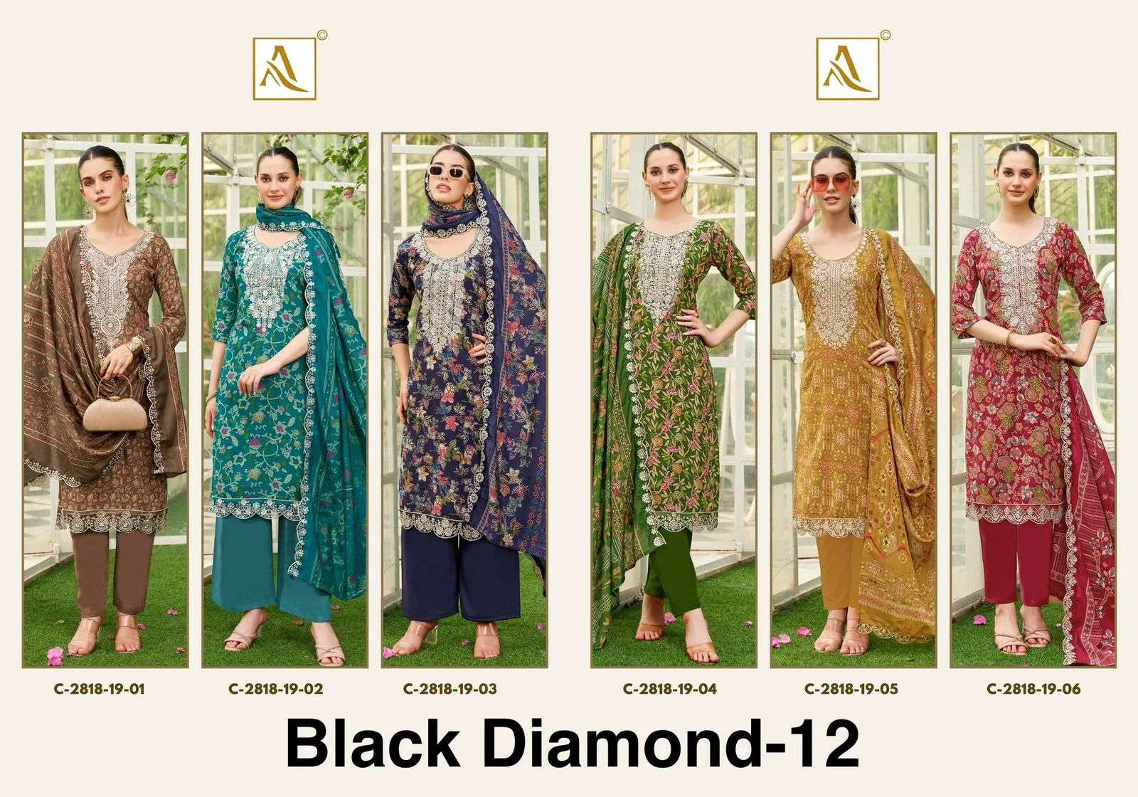 Alok Suit Black Diamond Vol-12