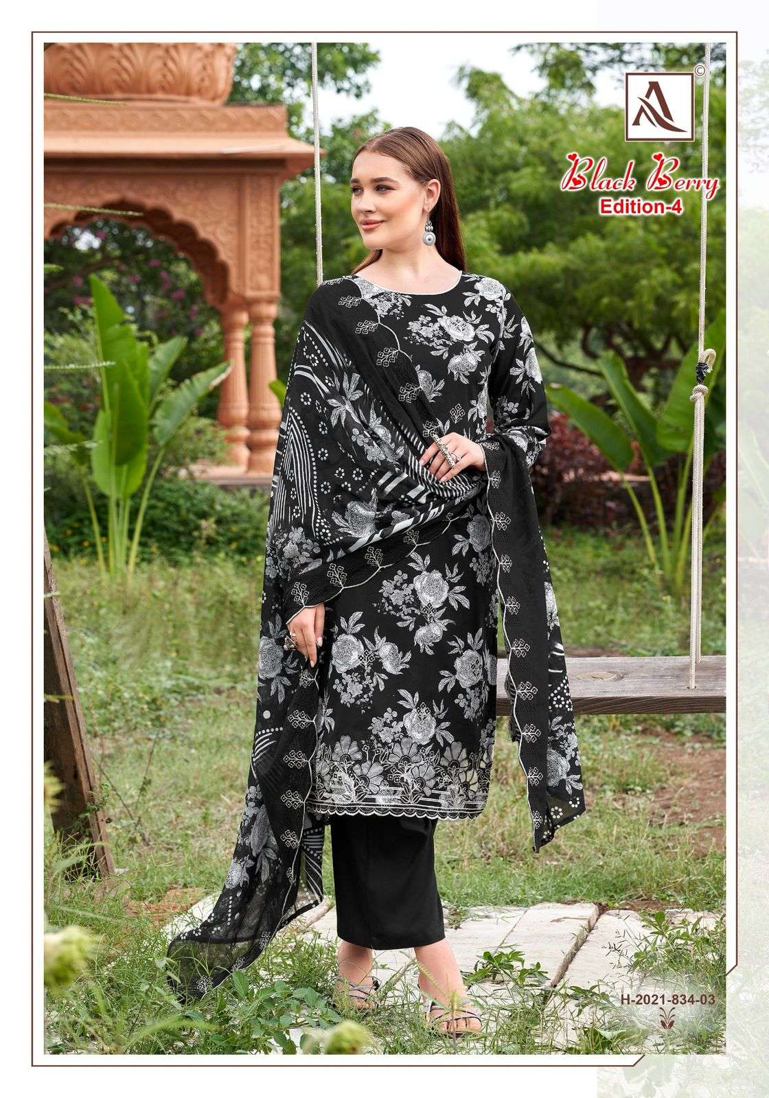 Alok Suit Black Berry Vol-04