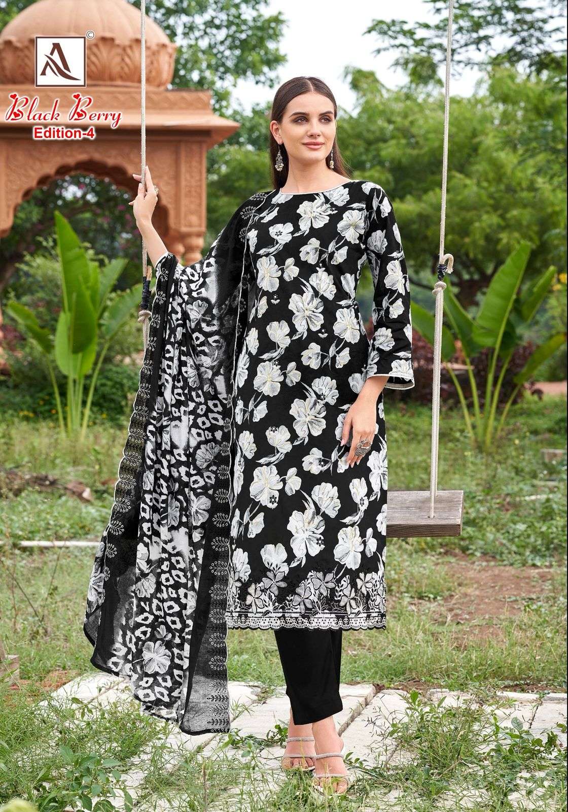 Alok Suit Black Berry Vol-04