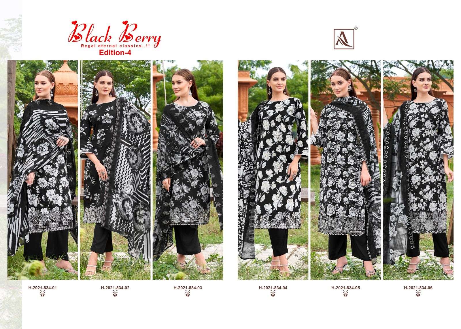 Alok Suit Black Berry Vol-04