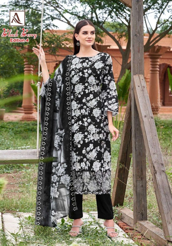 Alok Suit Black Berry Vol-04