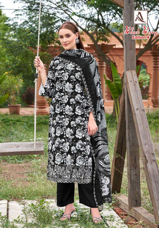 Alok Suit Black Berry Vol-04