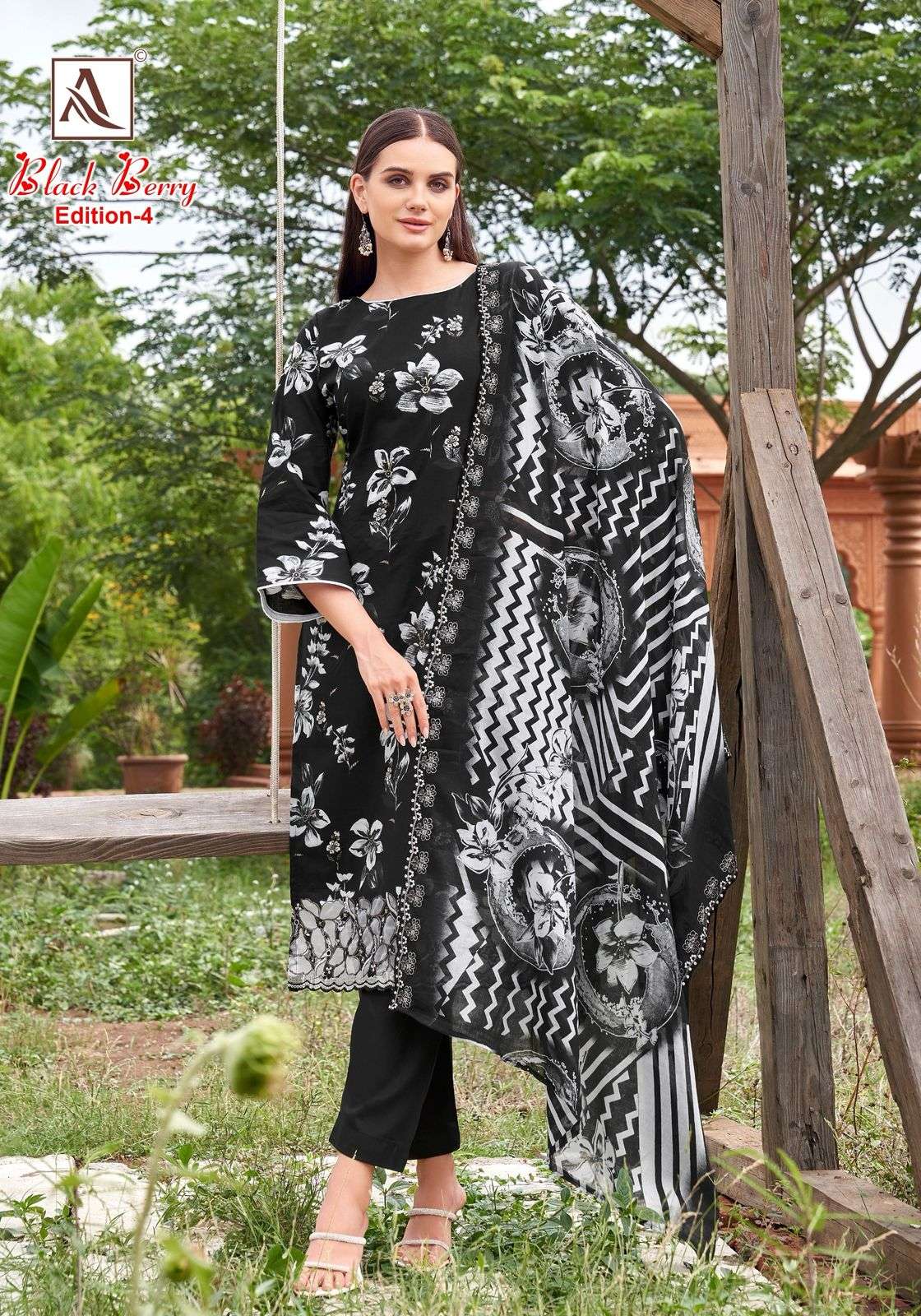 Alok Suit Black Berry Vol-04