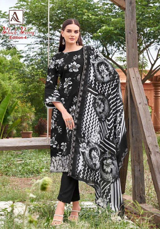 Alok Suit Black Berry Vol-04