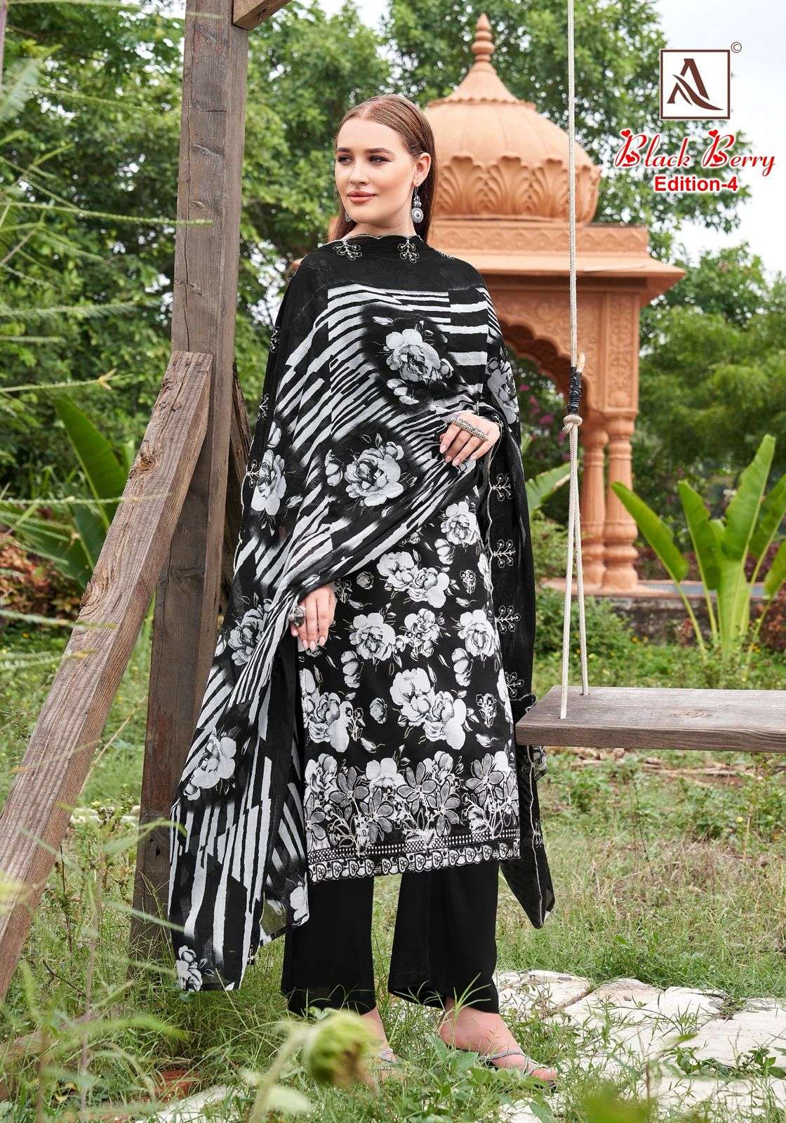 Alok Suit Black Berry Vol-04