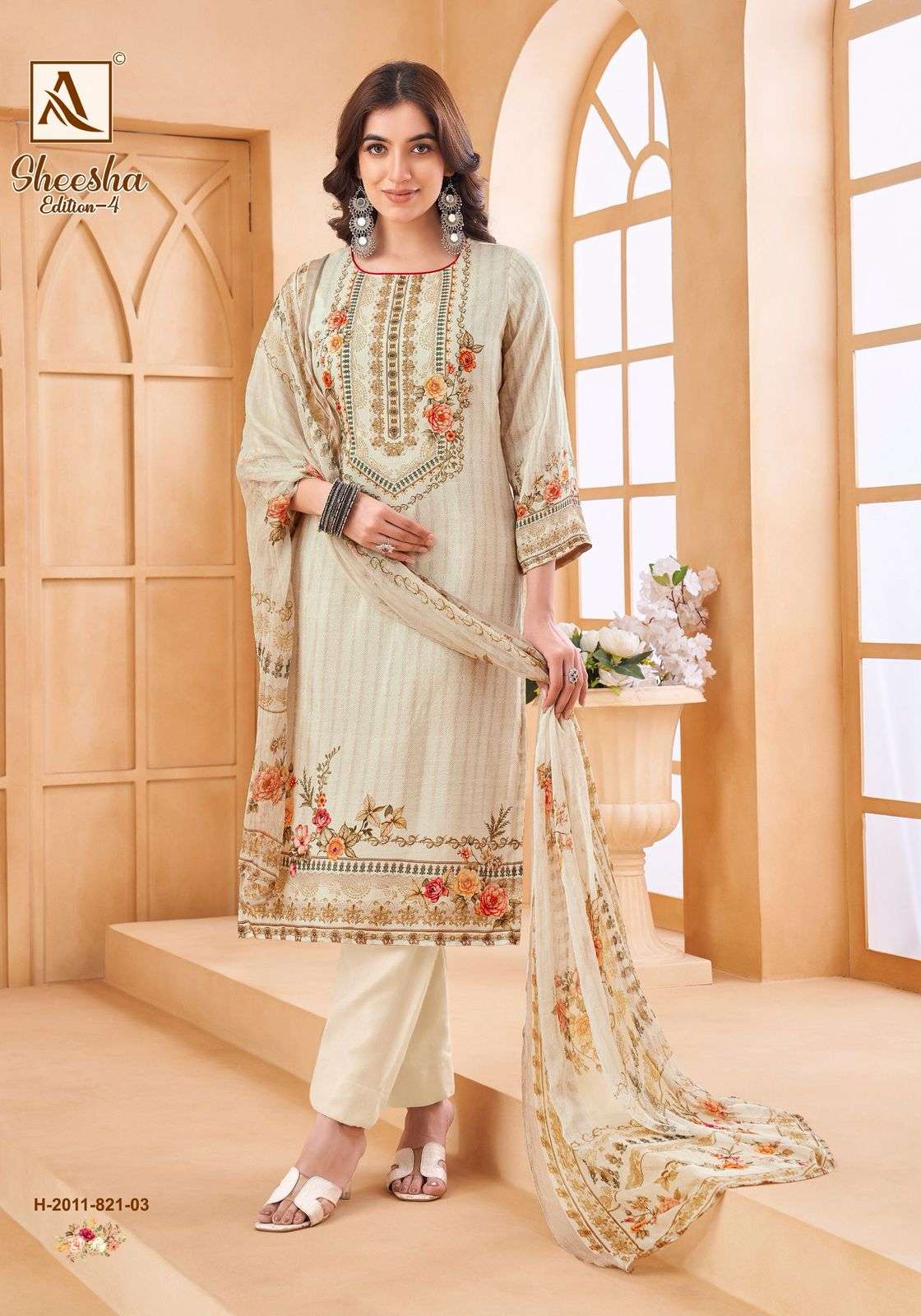 Alok Suit Sheesha Vol-4 (4 Pcs)