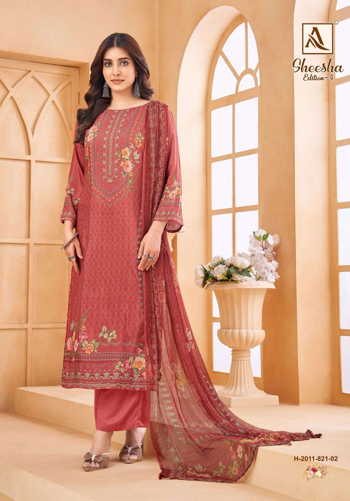 Alok Suit Sheesha Vol-4 (4 Pcs)