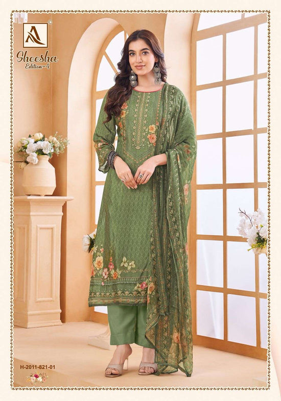 Alok Suit Sheesha Vol-4 (4 Pcs)