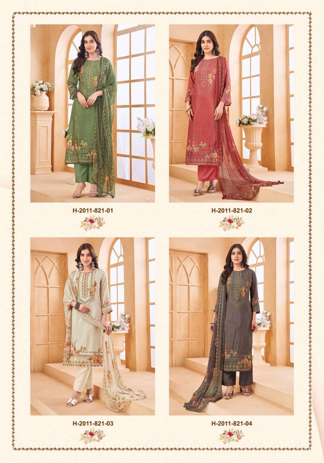 Alok Suit Sheesha Vol-4 (4 Pcs)